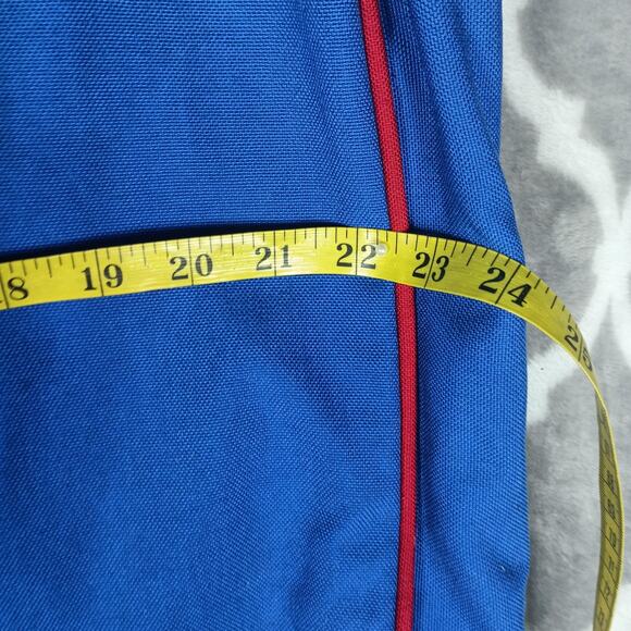 Vintage Texas Rangers Garment Bag Suit Bag Blue Red Piping Tommy Thompson 65 80s - Picture 8 of 9